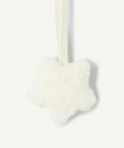 Attache tétine étoile blanche