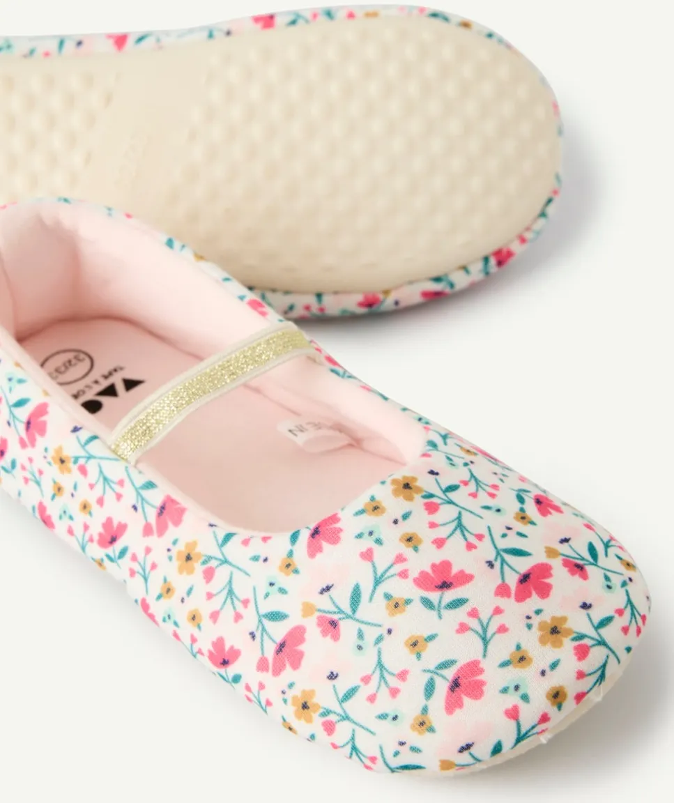 Ballerines fille imprimé floral