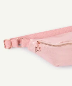 Banane fille rose effet irisé zip