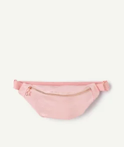 Banane fille rose effet irisé zip