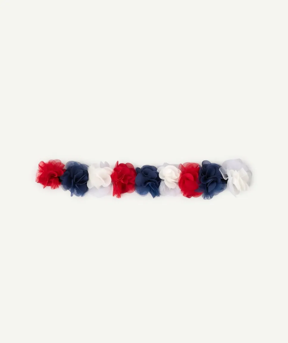 Bandeau fille fleurs multicolores coupe du monde