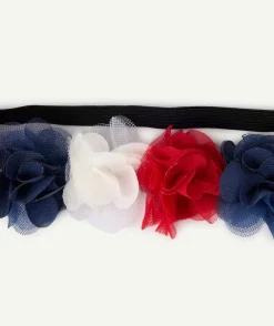Bandeau fille fleurs multicolores coupe du monde