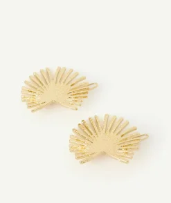 Barrettes couleur dorée fille