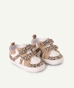Baskets bébé fille imprimé léopard