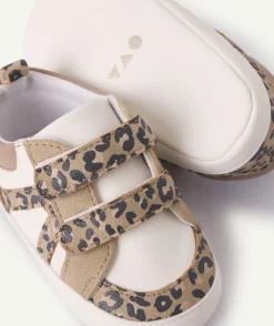 Baskets bébé fille imprimé léopard
