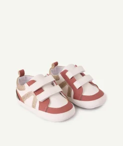 Baskets bébé fille scratch pailletés