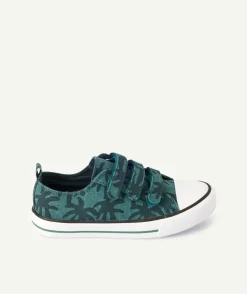 Baskets garçon imprimé camouflage en coton
