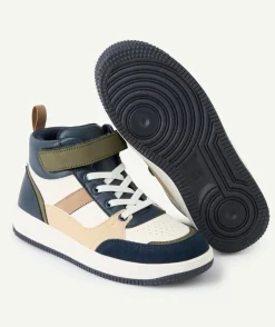 Baskets ville garçon montantes colorblock scratch