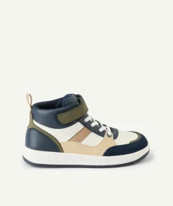 Baskets ville garçon montantes colorblock scratch