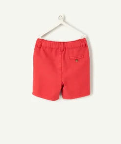 Bermuda bébé garçon chino rouge