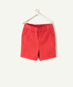 Bermuda bébé garçon chino rouge