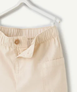Bermuda cargo bébé garçon en viscose labellisée écru