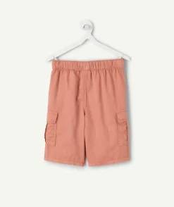 Bermuda cargo garçon terracotta