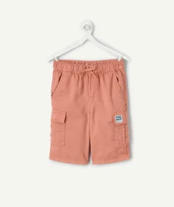 Bermuda cargo garçon terracotta