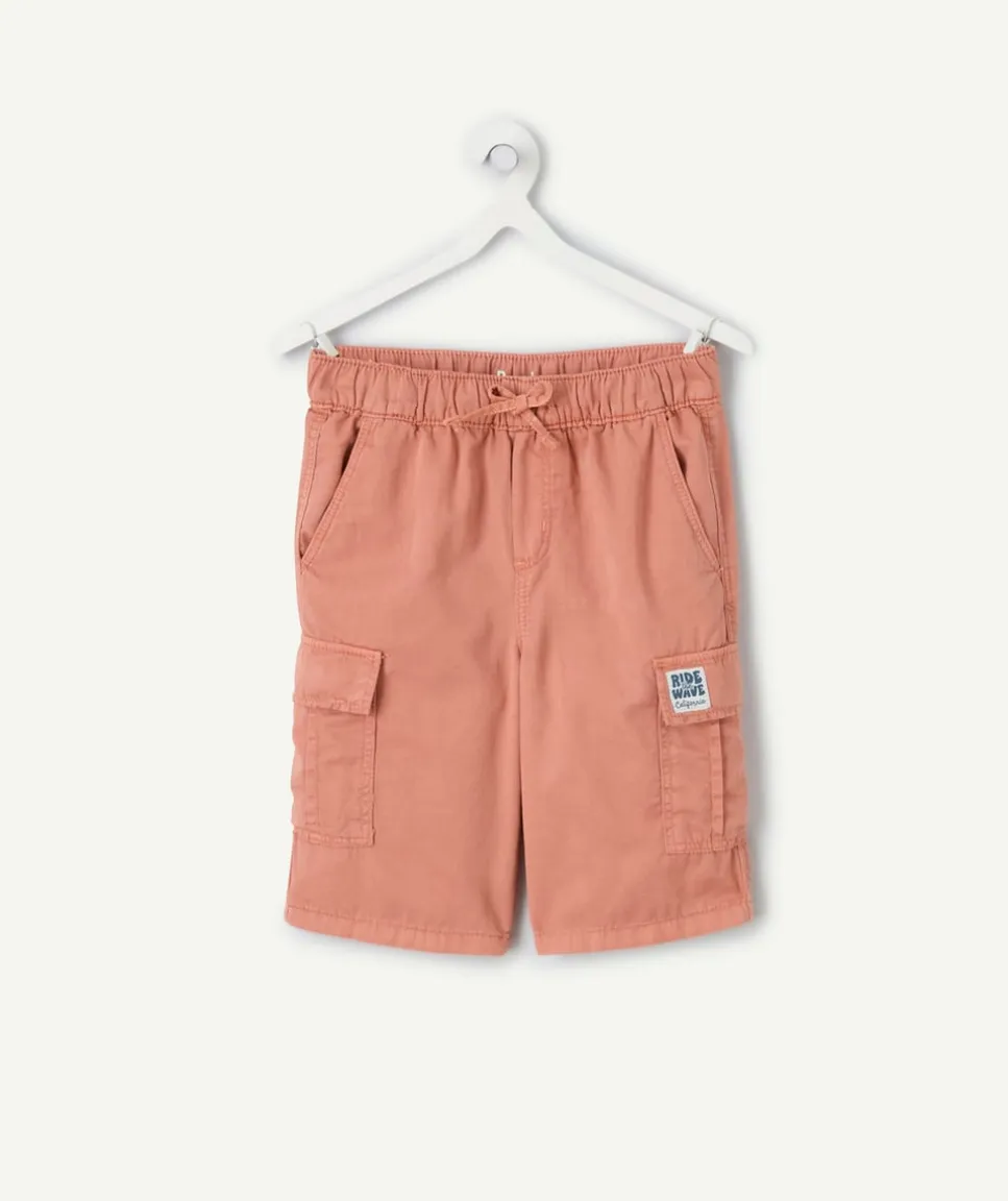Bermuda cargo garçon terracotta