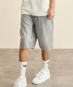 Bermuda garçon baggy gris