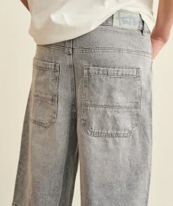 Bermuda garçon baggy gris