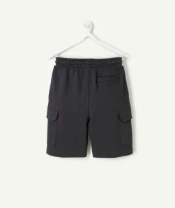 Bermuda garçon cargo noir