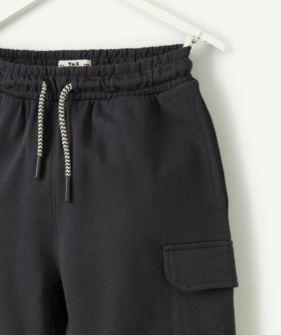 Bermuda garçon cargo noir