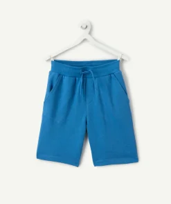 Bermuda garçon droit bleu