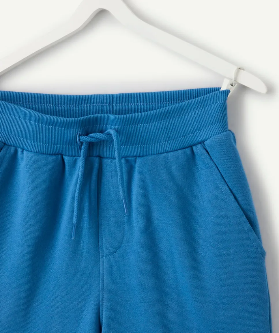 Bermuda garçon droit bleu
