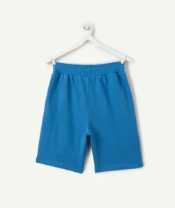 Bermuda garçon droit bleu