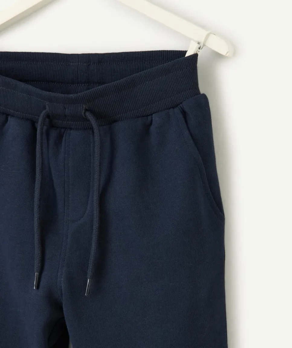 Bermuda garçon droit bleu marine