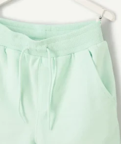Bermuda garçon droit vert menthe