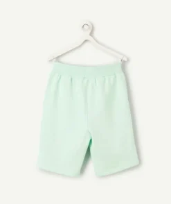 Bermuda garçon droit vert menthe