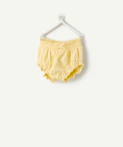 Bloomer bébé fille à carreaux jaune