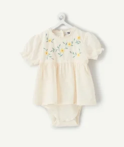 Blouse avec bloomer bébé fille écru