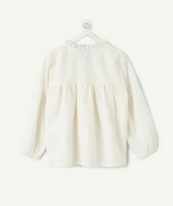 Blouse bébé fille blanche broderie