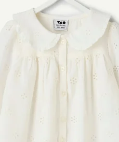 Blouse bébé fille coton broderie