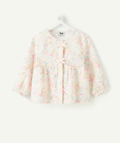 Blouse bébé fille coton imprimé floral