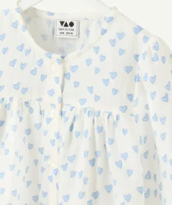 Blouse bébé fille imprimé cœur
