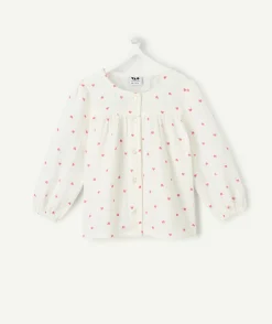 Blouse bébé fille imprimé cœurs