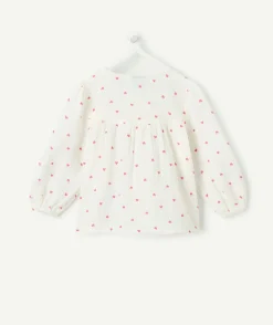Blouse bébé fille imprimé cœurs