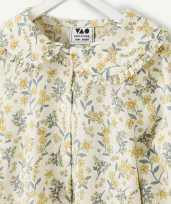 Blouse bébé fille imprimée fleurs