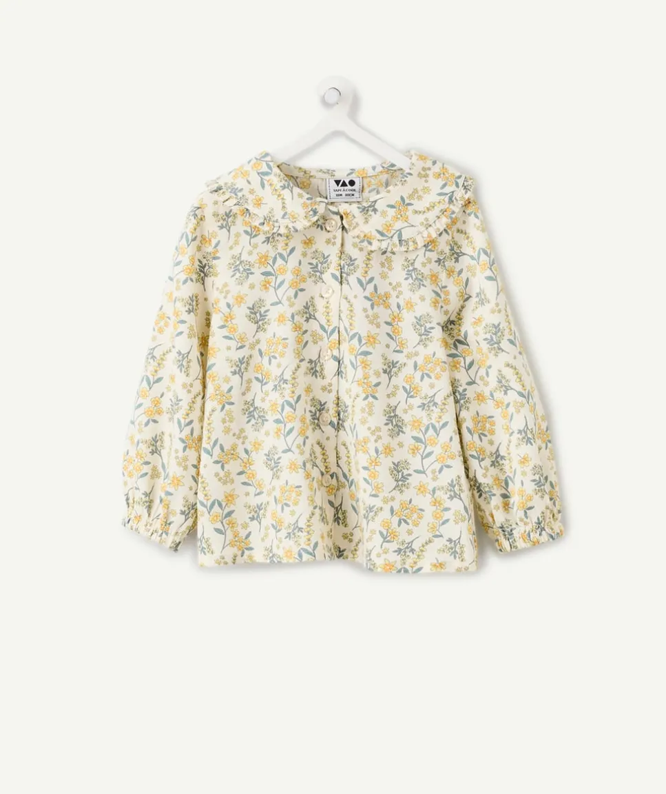 Blouse bébé fille imprimée fleurs