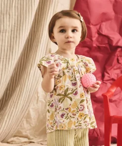Blouse bébé fille imprimé floral