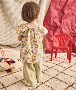 Blouse bébé fille imprimé floral