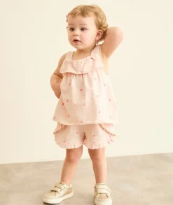 Blouse bébé fille imprimé fraises