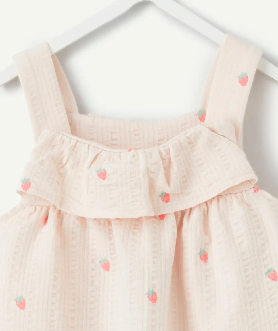 Blouse bébé fille imprimé fraises