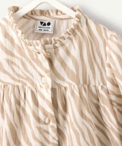 Blouse bébé fille imprimé zèbre