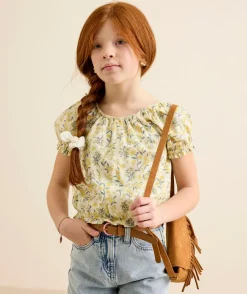 Blouse fille imprimé floral
