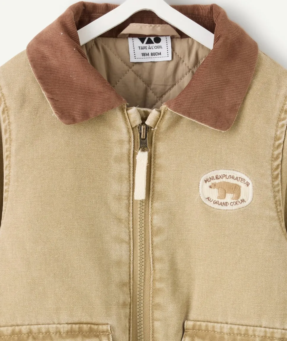 Blouson bébé garçon beige