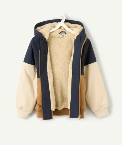 Blouson à capuche garçon colorblock