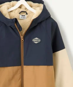 Blouson à capuche garçon colorblock