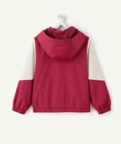 Blouson fille colorblock avec capuche