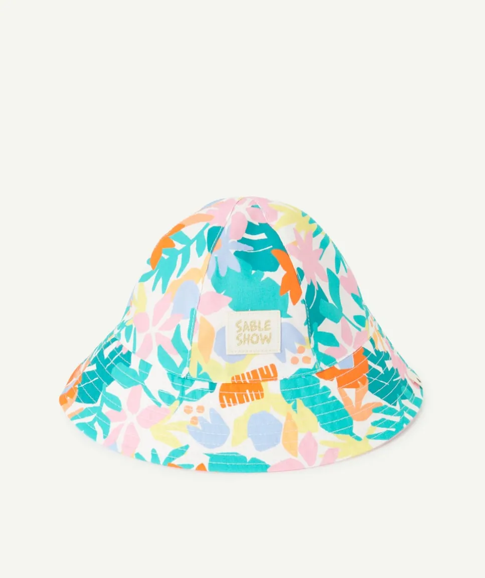 Bob bébé fille avec imprimé feuille et patch brodé